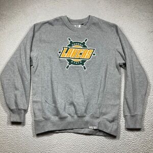 Oswego State University Lakers Sweatshirt Adult Large Gray Pullover‎ Sweater
